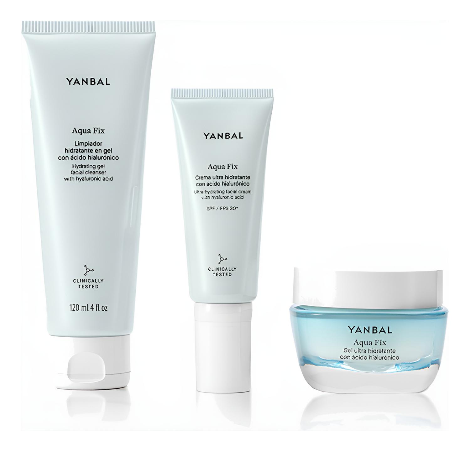 PACK RUTINA AQUA FIX LIMPIADOR + GEL + HIDRATANTE - 1