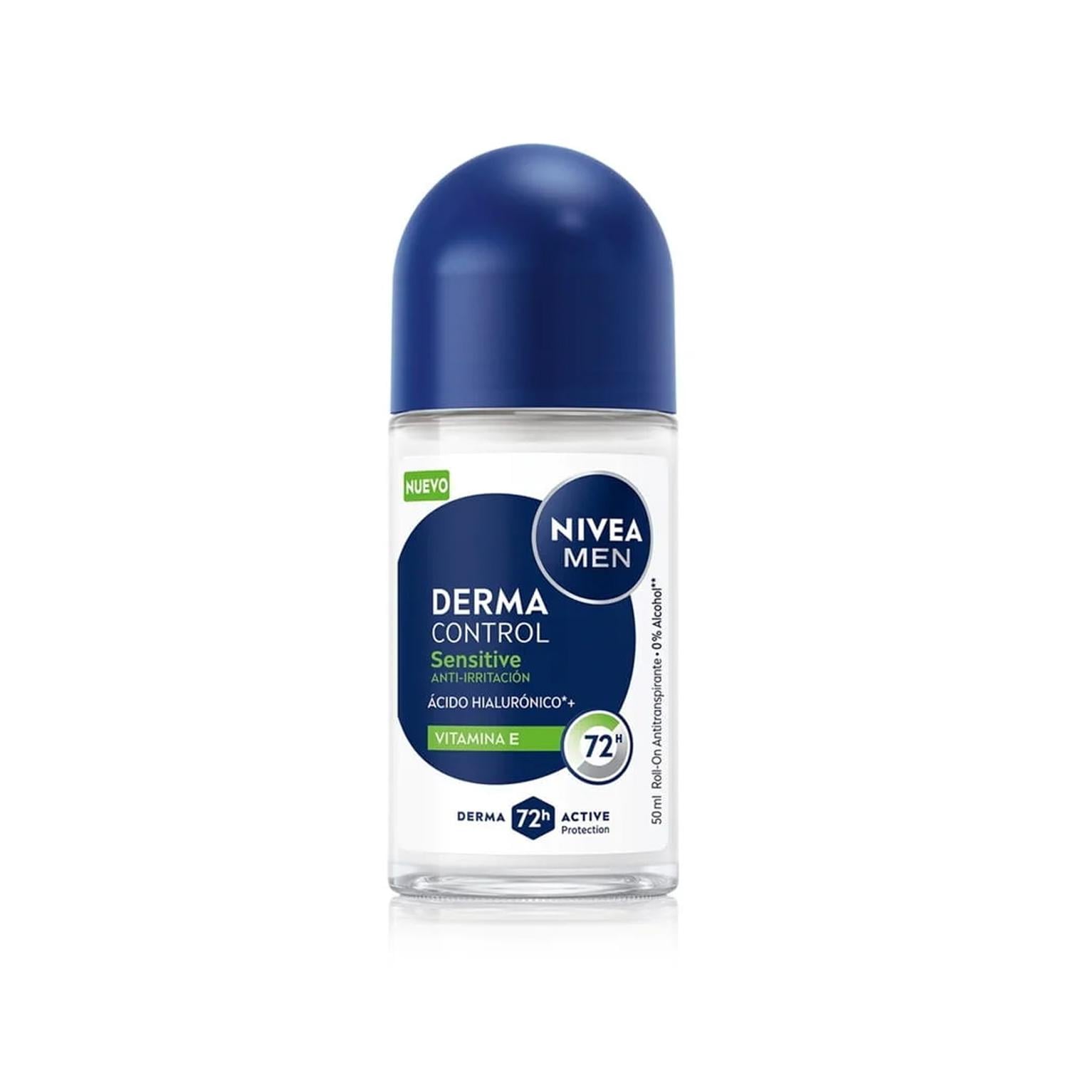 NIVEA MEN DERMA CONTROL SENSITIVE DEO ROLL ON 50ML - 1