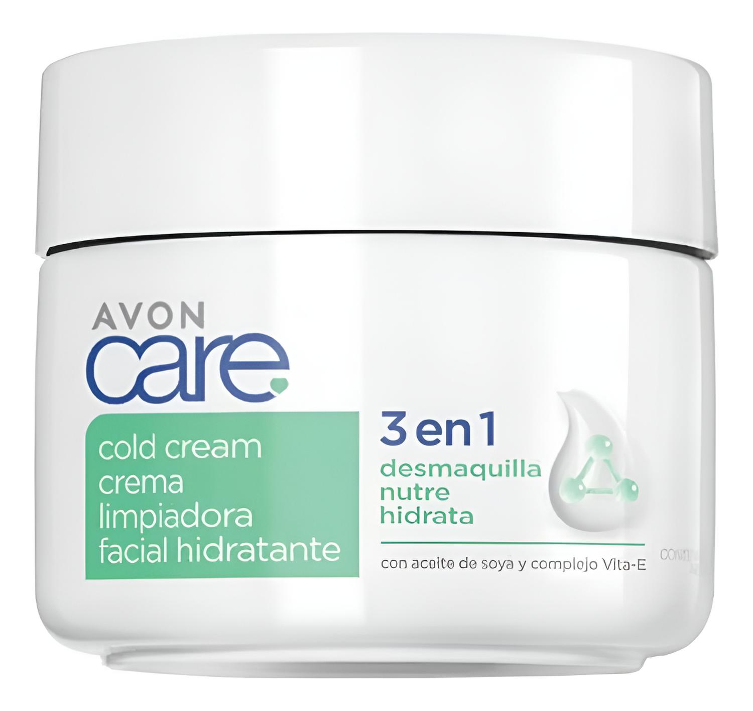 CREMA FACIAL LIMPIADORA HIDRATANTE 3 EN 1 AVON CARE 100G TODO TIPO DE PIEL DÍA/NOCHE - 1