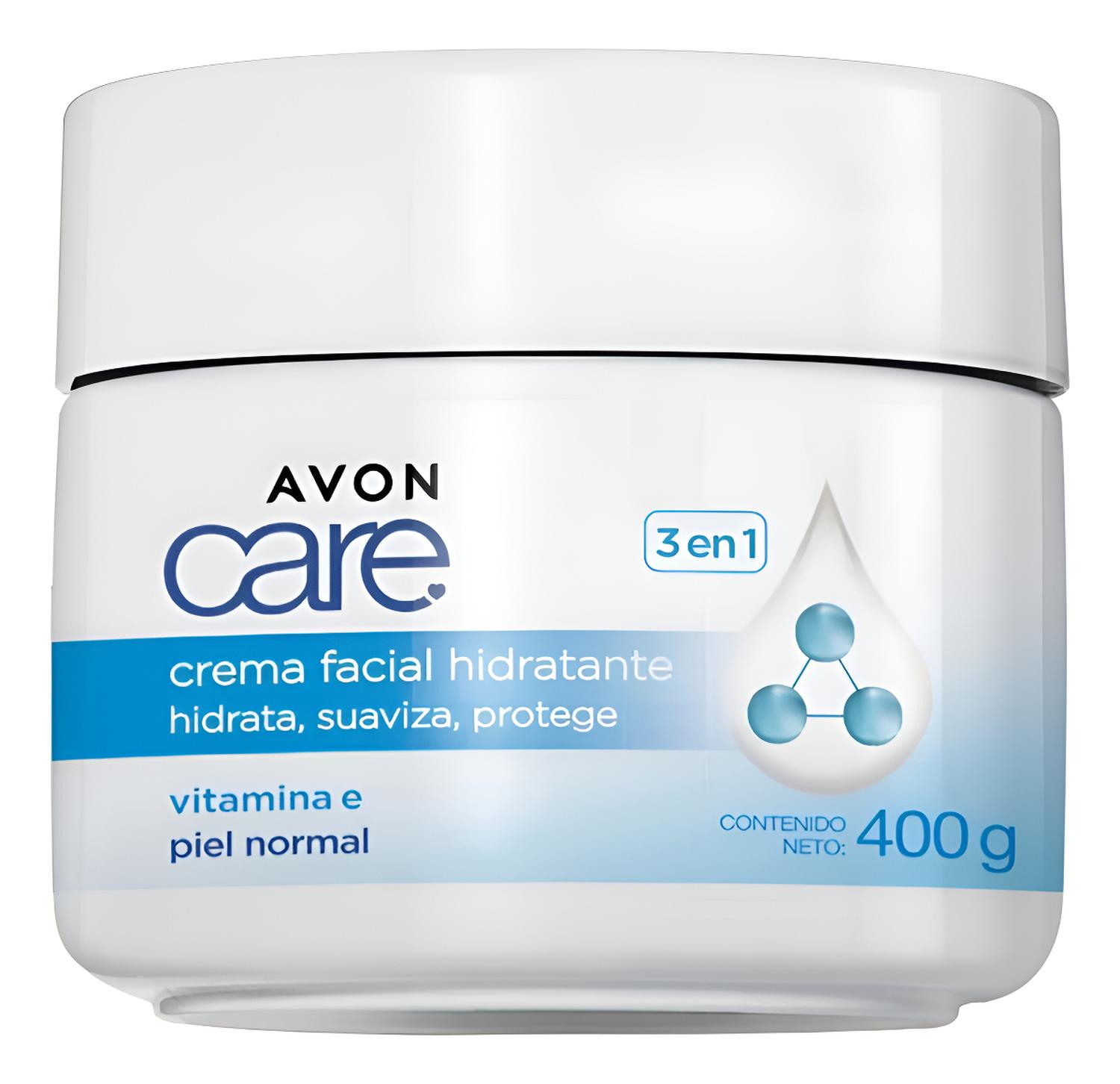 CREMA FACIAL HIDRATANTE 3 EN 1 VITAMINA E AVON CARE 400G TODO TIPO DE PIEL DÍA/NOCHE - 1