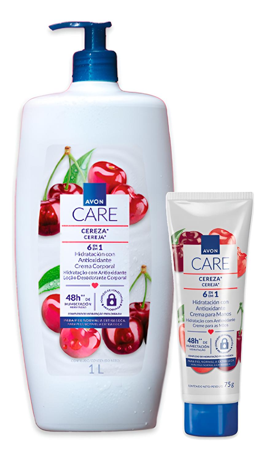 AVON CARE 6 EN 1 CREMA CORPORAL CON CREMA DE MANOS CEREZA 75 - 1