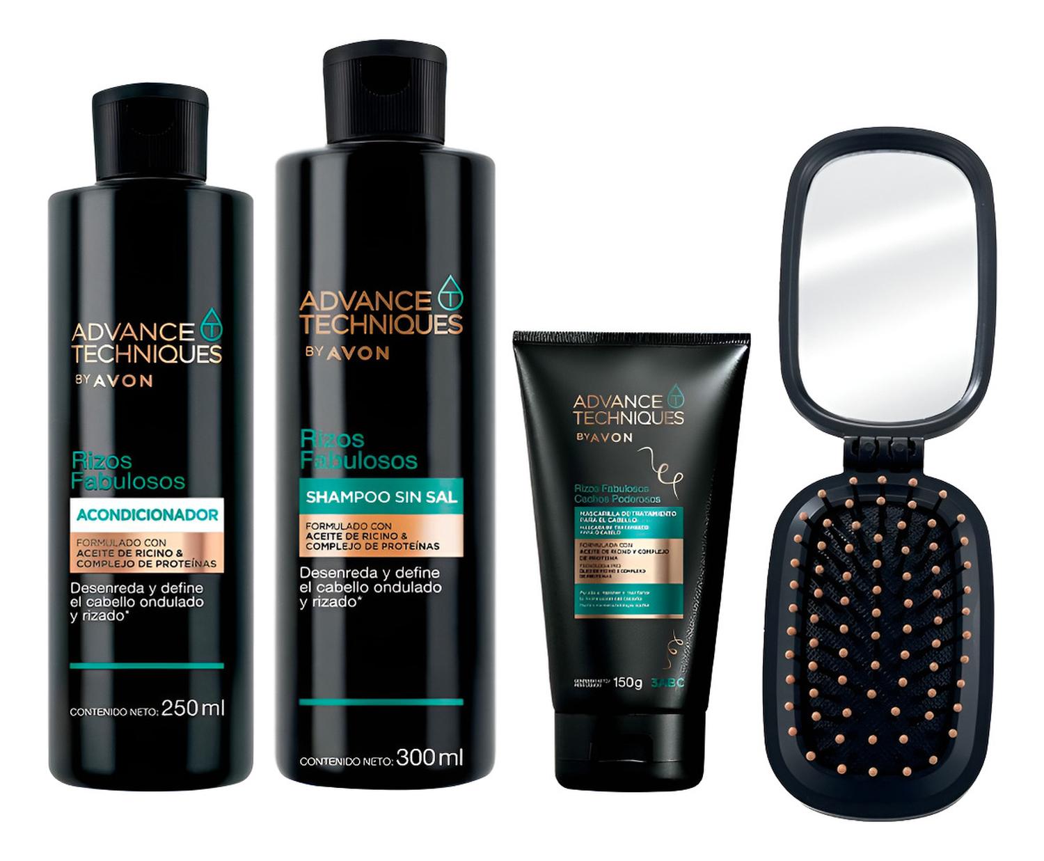 ADVANCE TECHNIQUES RIZOS FABULOSOS KIT X4 SH ACC MASC PEINE - 1