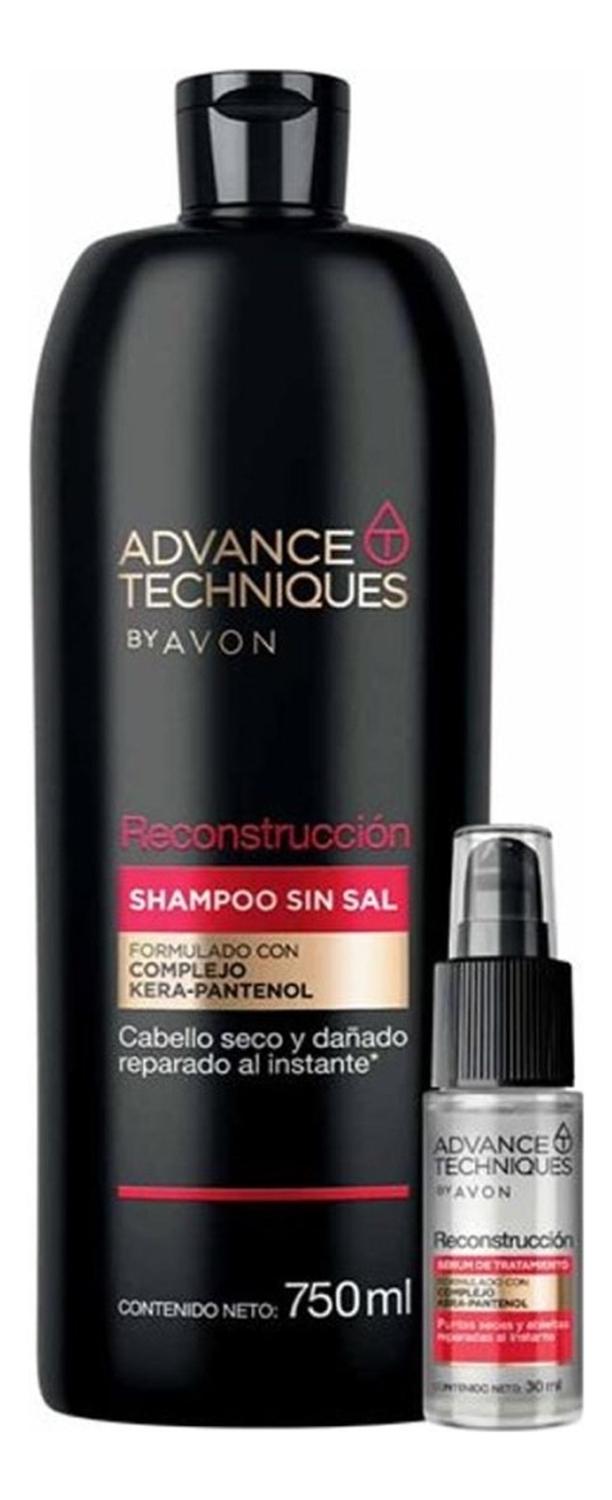 ADVANCE TECHNIQUES SHAMPOO SIN SAL RECONSTRUCCIÓN CON SERUM - 1