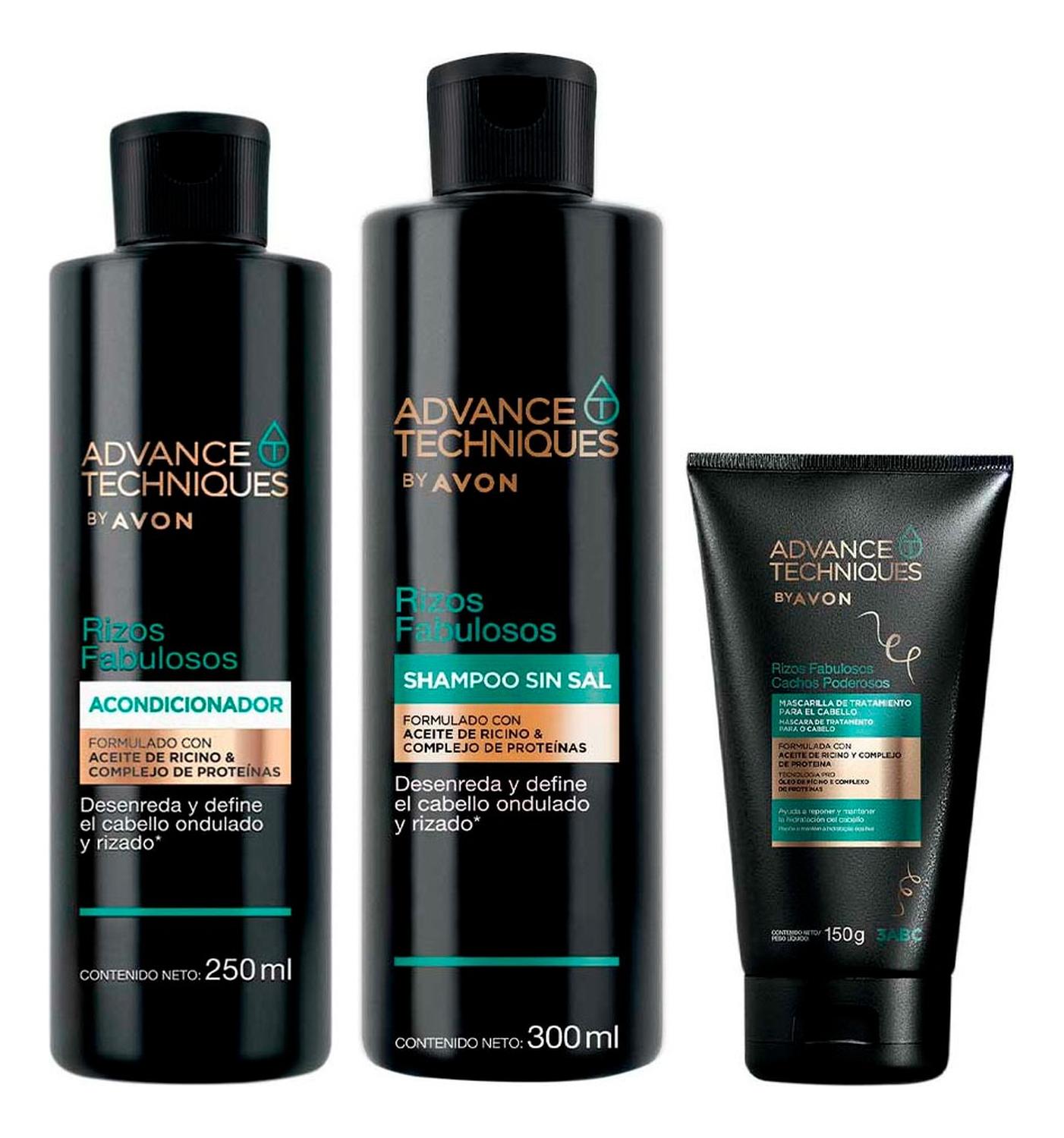 ADVANCE TECHNIQUES RIZOS FABULOSOS KIT X3 SH ACC MASC CHICOS - 1