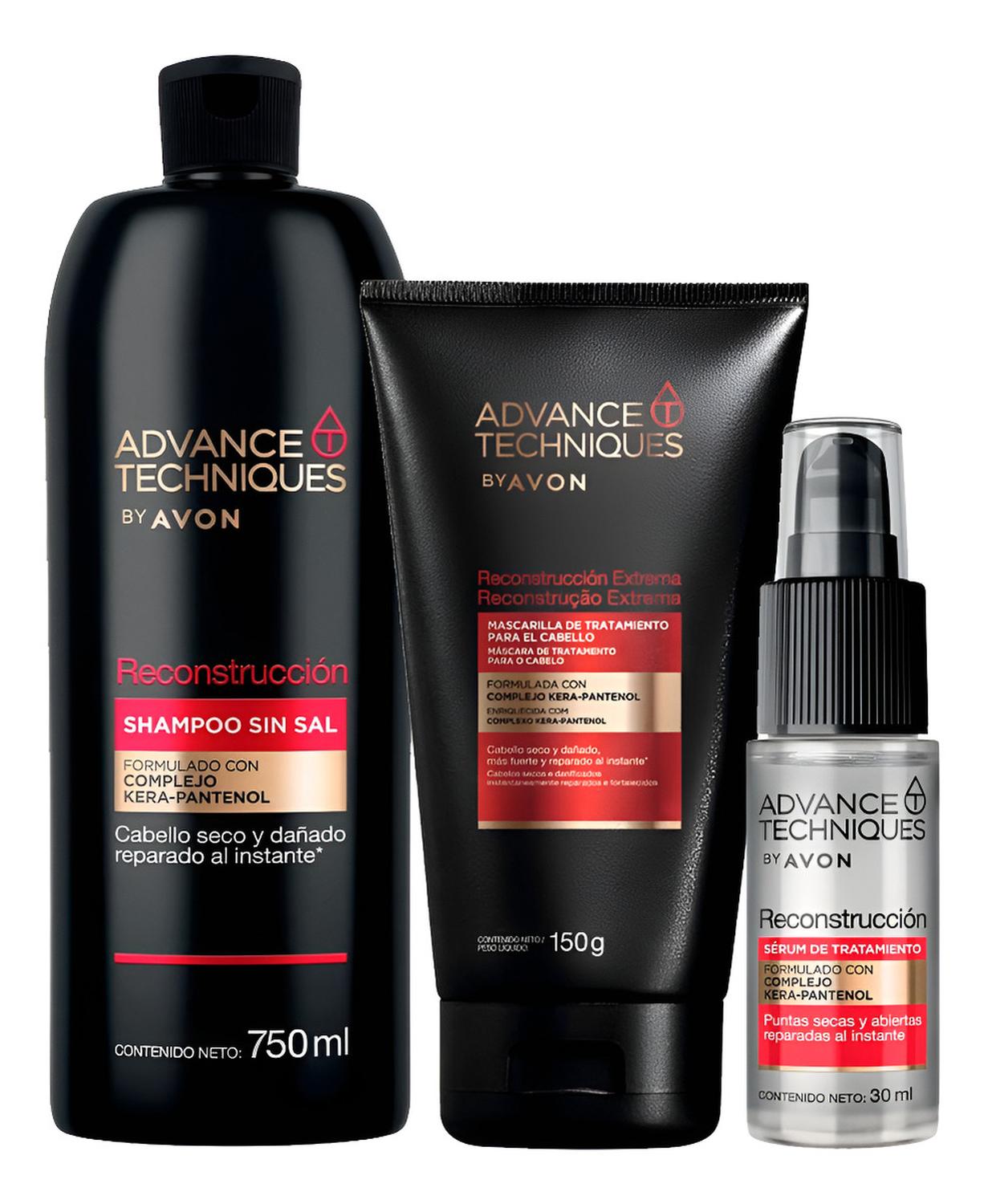 ADVANCE TECHNIQUES RECONSTRUCCIÓN SHAMPOO CON SÉRUM Y MA - 1