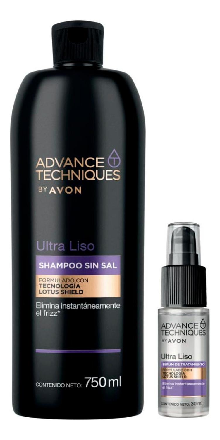 ADVANCE TECHNIQUES SHAMPOO ULTRA LISO CON SERUM CAPILAR Y ACC - 2