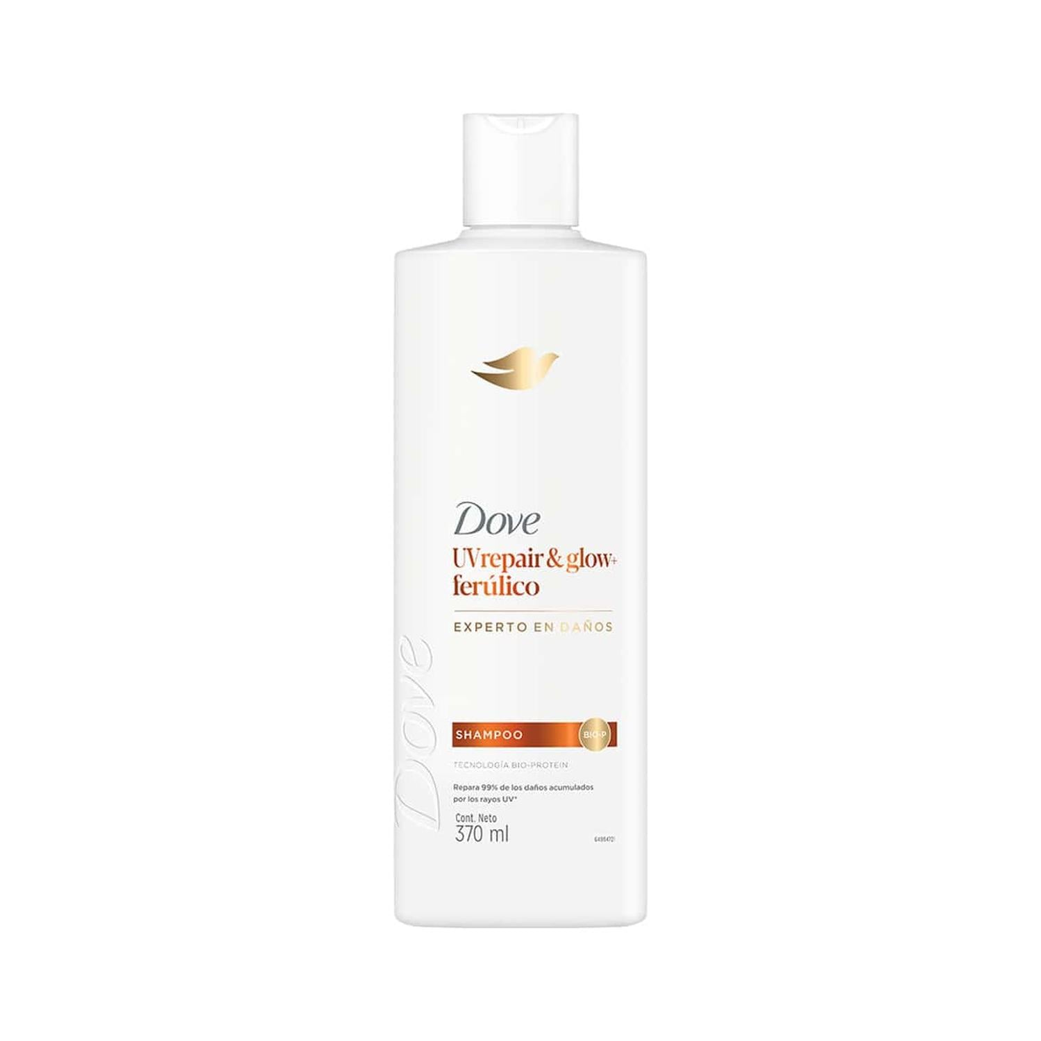 SHAMPOO DOVE REPARACIÓN UV BRILLO + FERÚLICO 370ML - 1