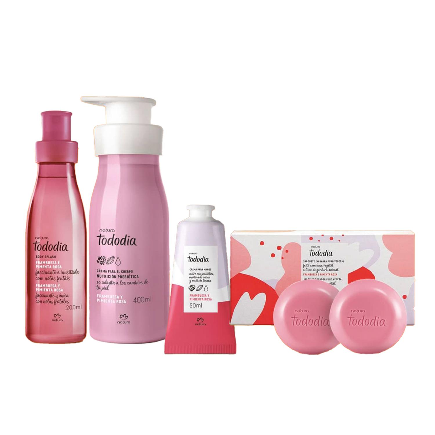 TODODIA FRAMBUESA Y PIMIENTA ROSA KIT X4 - 1