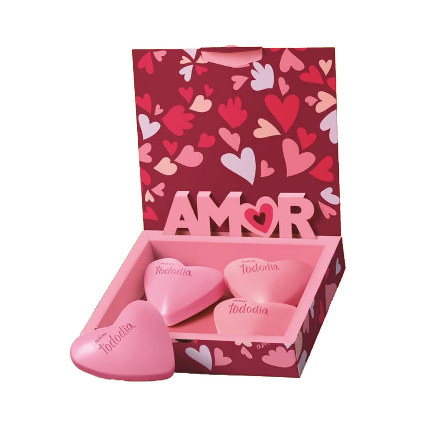 TODODIA CAJA JABONES CORAZÓN 4X 90G - 1