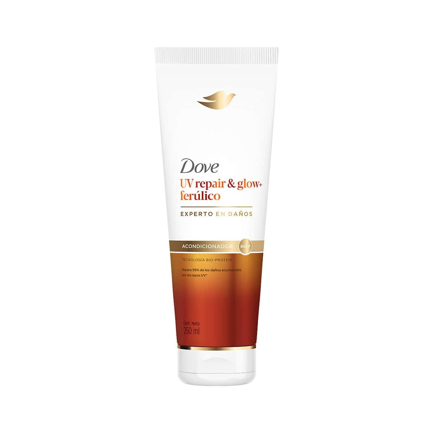 ACONDICIONADOR DOVE REPARACIÓN UV BRILLO + FERÚLICO 250ML - 1