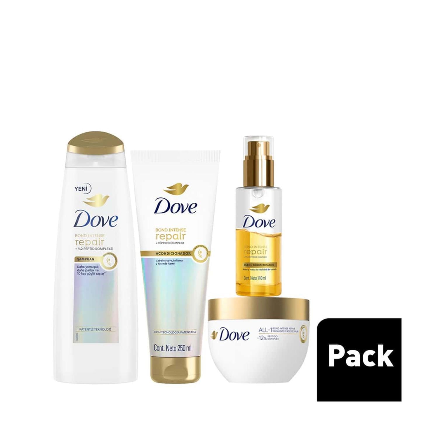KIT X4 DOVE BOND INTENSE REPAIR SH + ACC + MASC + SERUM - 1