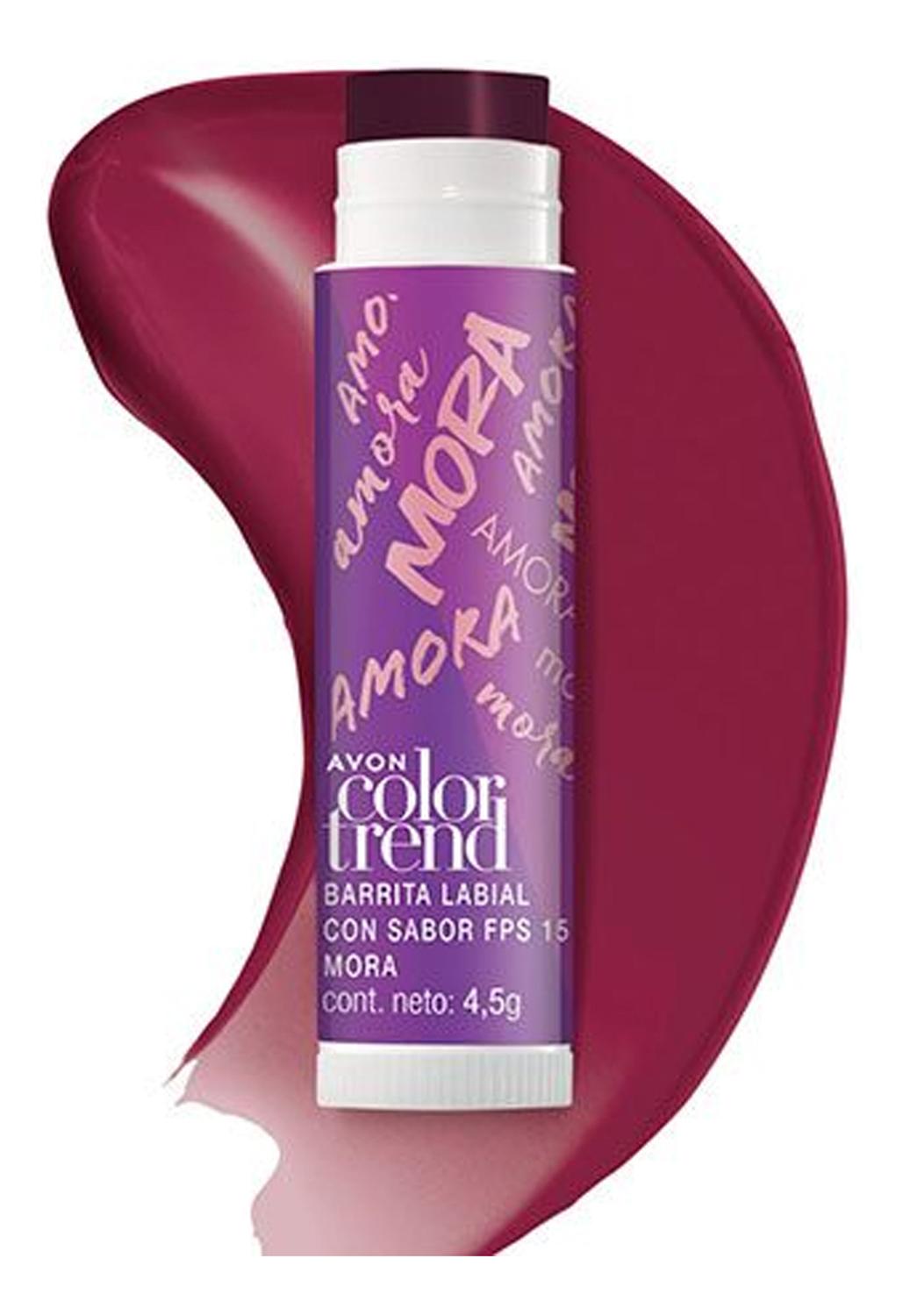 BARRITA LABIAL CON SABOR FRESA COLOR TREND 4.5G AVON - 4