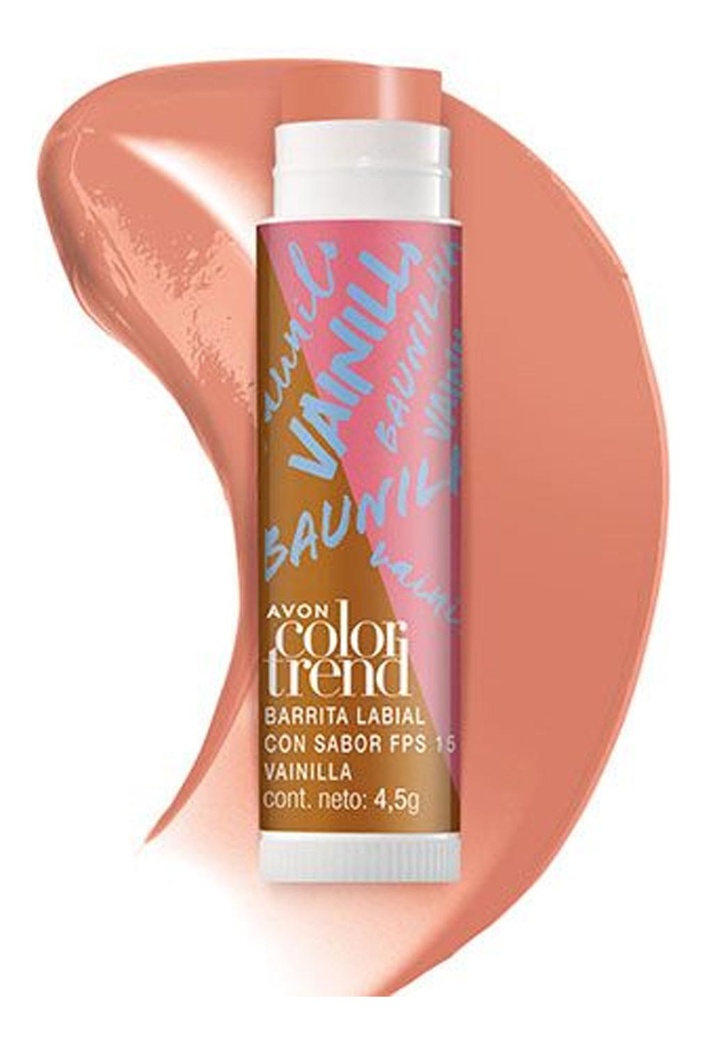 BARRITA LABIAL CON SABOR FRESA COLOR TREND 4.5G AVON - 5