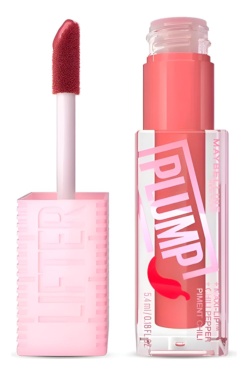 LABIAL LIFTER GLOSS PLUMP PEACH FEVER 005 MAYBELLINE ROSA - 1