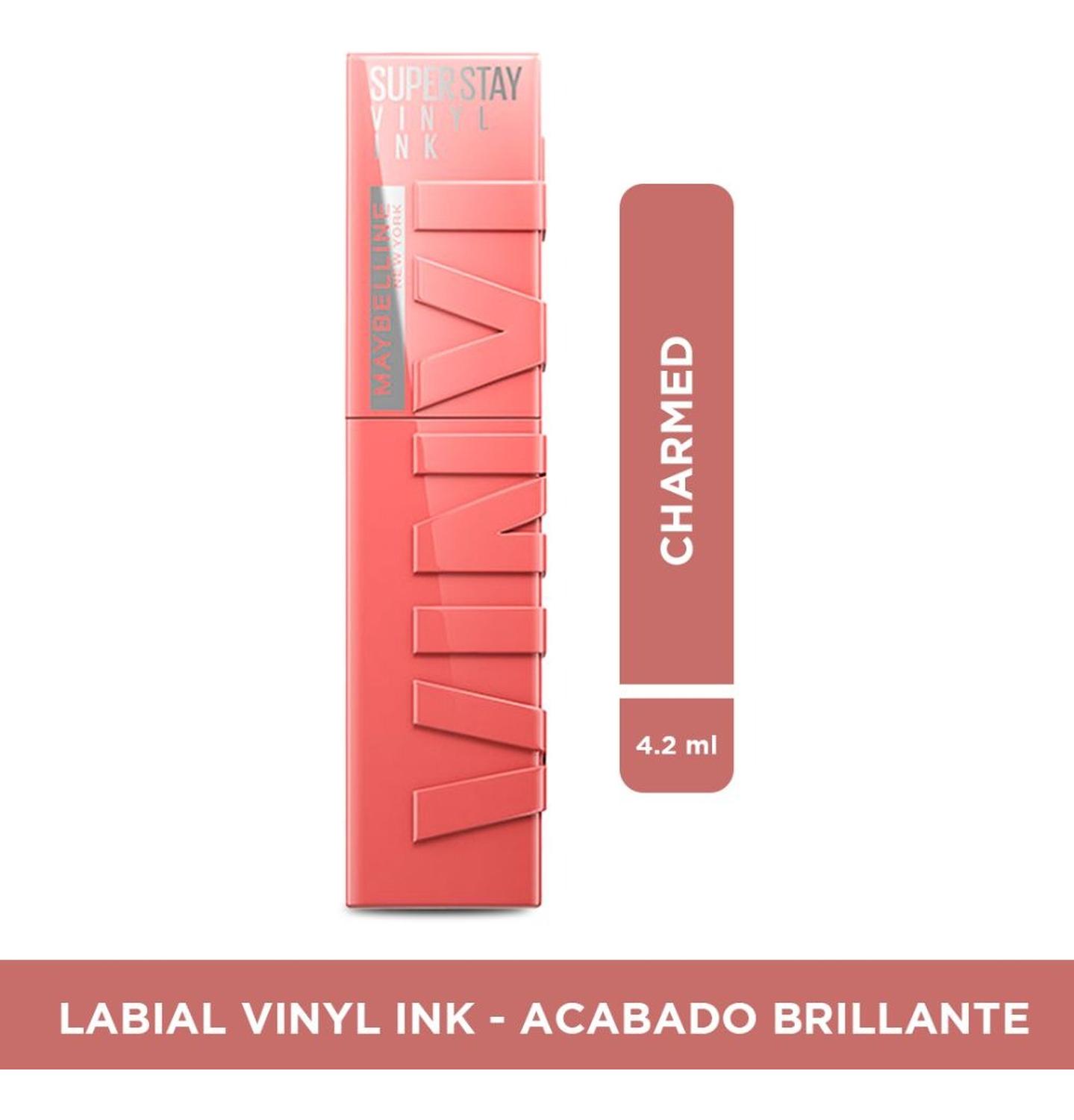 LABIAL SUPER STAY VINYL INK CHARMED 100 MAYBELLINE - 8