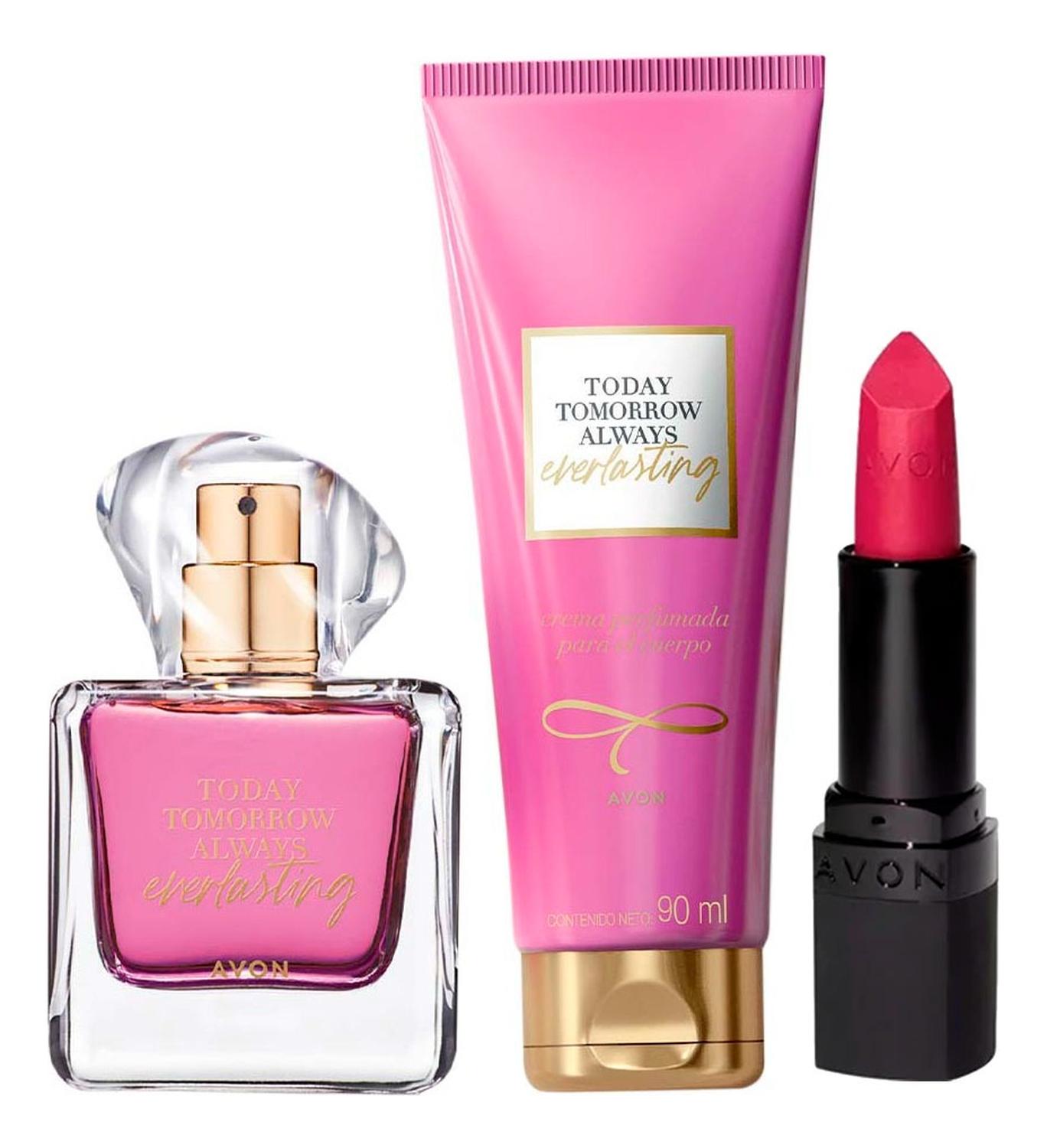EVERLASTING PERFUME DE MUJER CON LOCIÓN Y LABIAL - 1