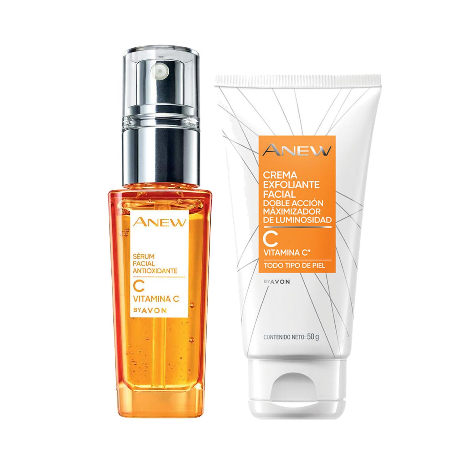 SERUM FACIAL CONCENTRADO ANTIOXIDANTE CON EXFOLAINTE VITAMINA C ANEW - 1