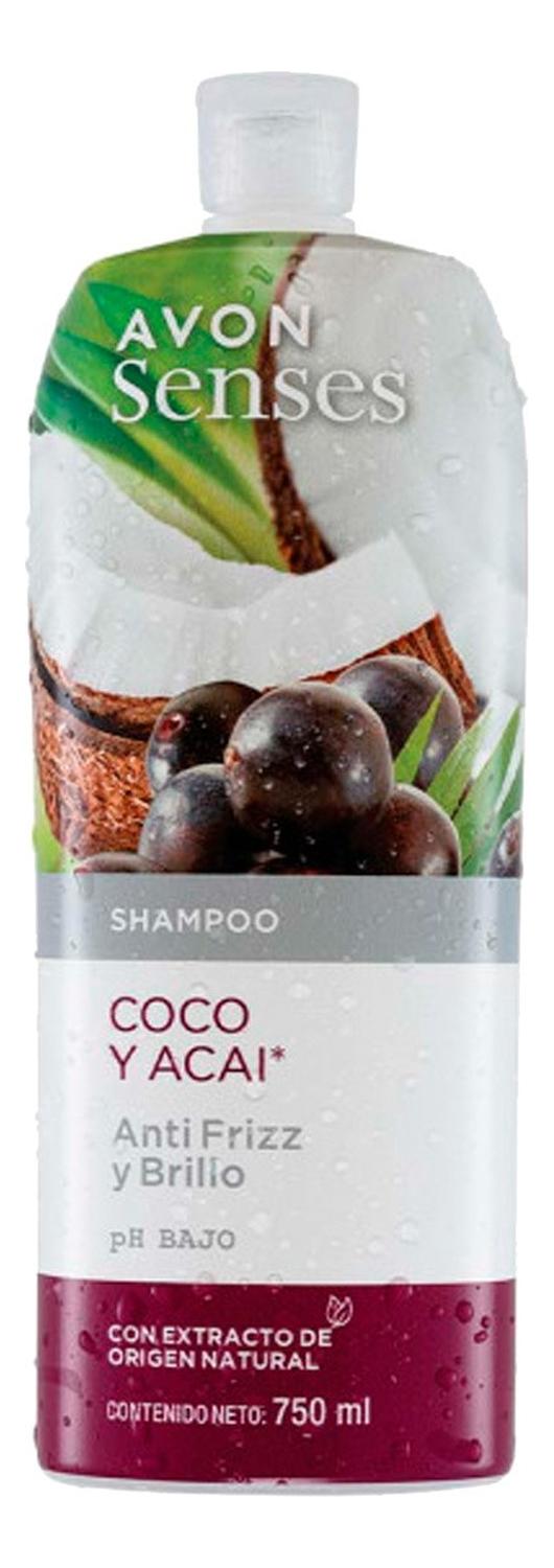SHAMPOO COCO Y ACAI 750 ML AVON SENSES - 1