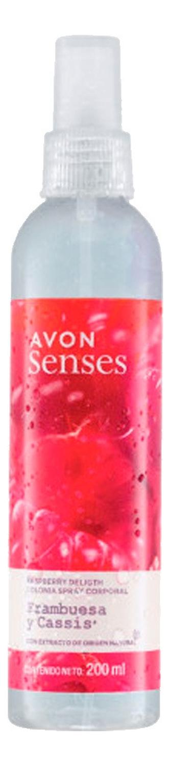 AVON SENSES FRAMBUESA Y CASSIS COLONIA CORPORAL 200ML - 1