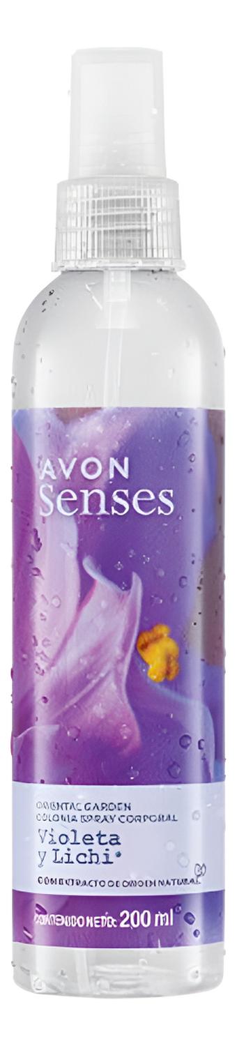 AVON SENSES VIOLETA Y LICHI COLONIA CORPORAL 200ML - 1