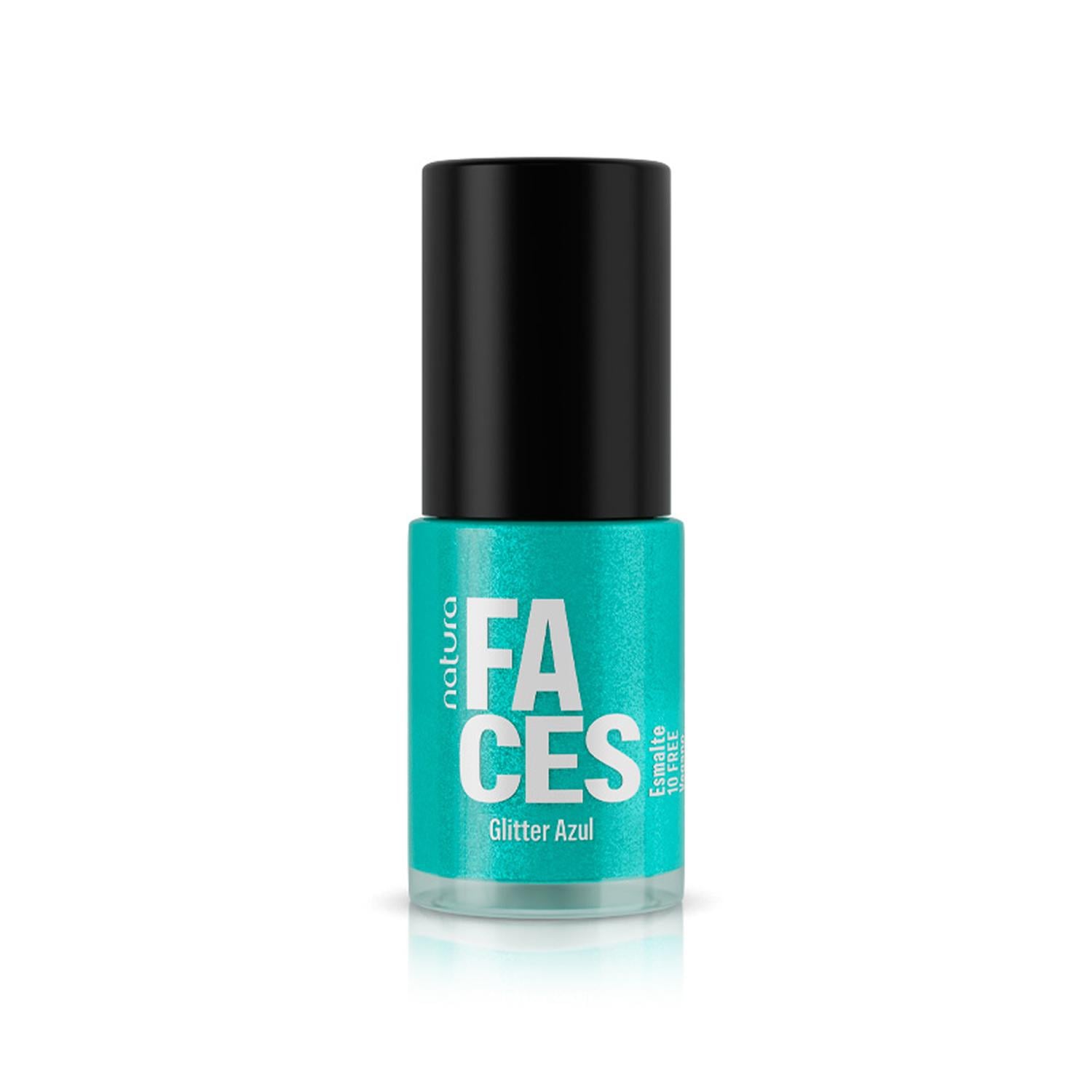 ESMALTE DE UÑAS GLITTER FACES AZUL - 1