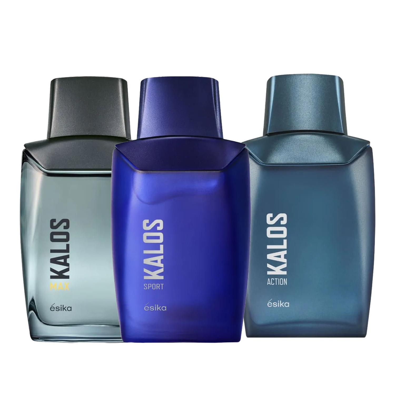 KIT X3 KALOS SPOR ACTION Y MAX FRAGANCIA DE HOMBRE ESIKA - 1