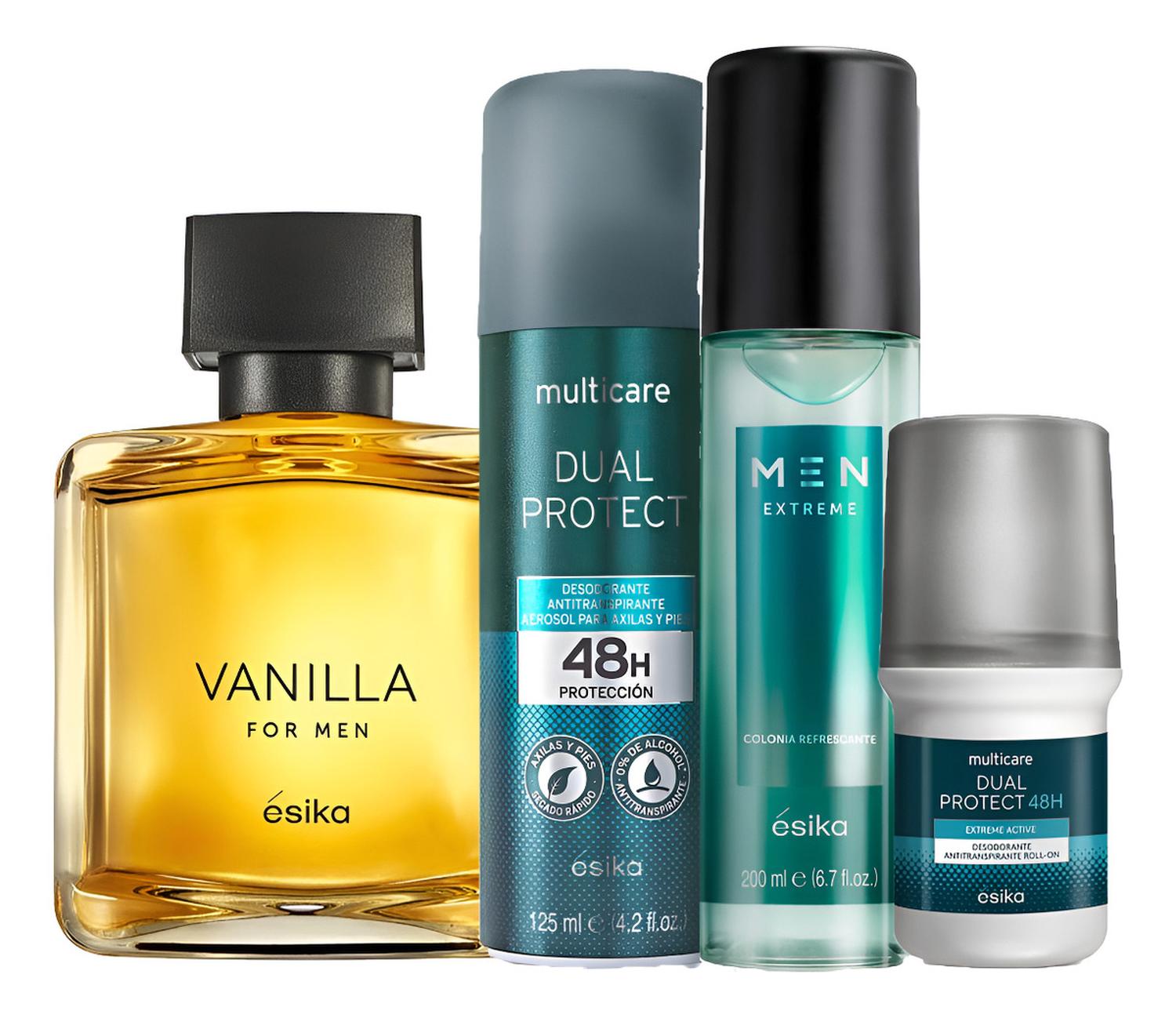 VANILLA HOMBRE FRAGANCIA CON DEO ROLL ON SPRAY Y REFRESH - 1