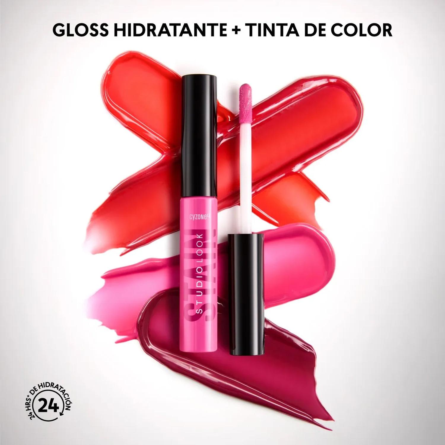 BRILLO LABIAL HIDRATANTE GRAPE JUICE GLOWY STAIN STUDIO LOOK - 3