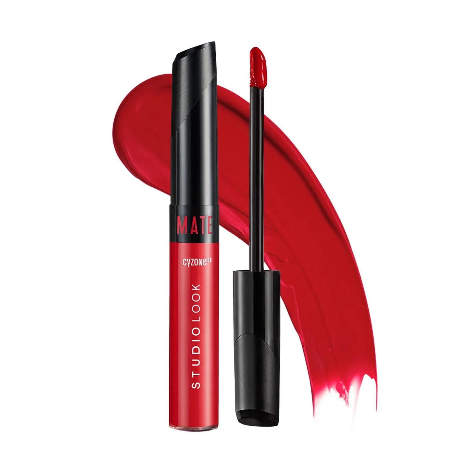 LABIAL LÍQUIDO MATE POP OF RED STUDIO LOOK - 2