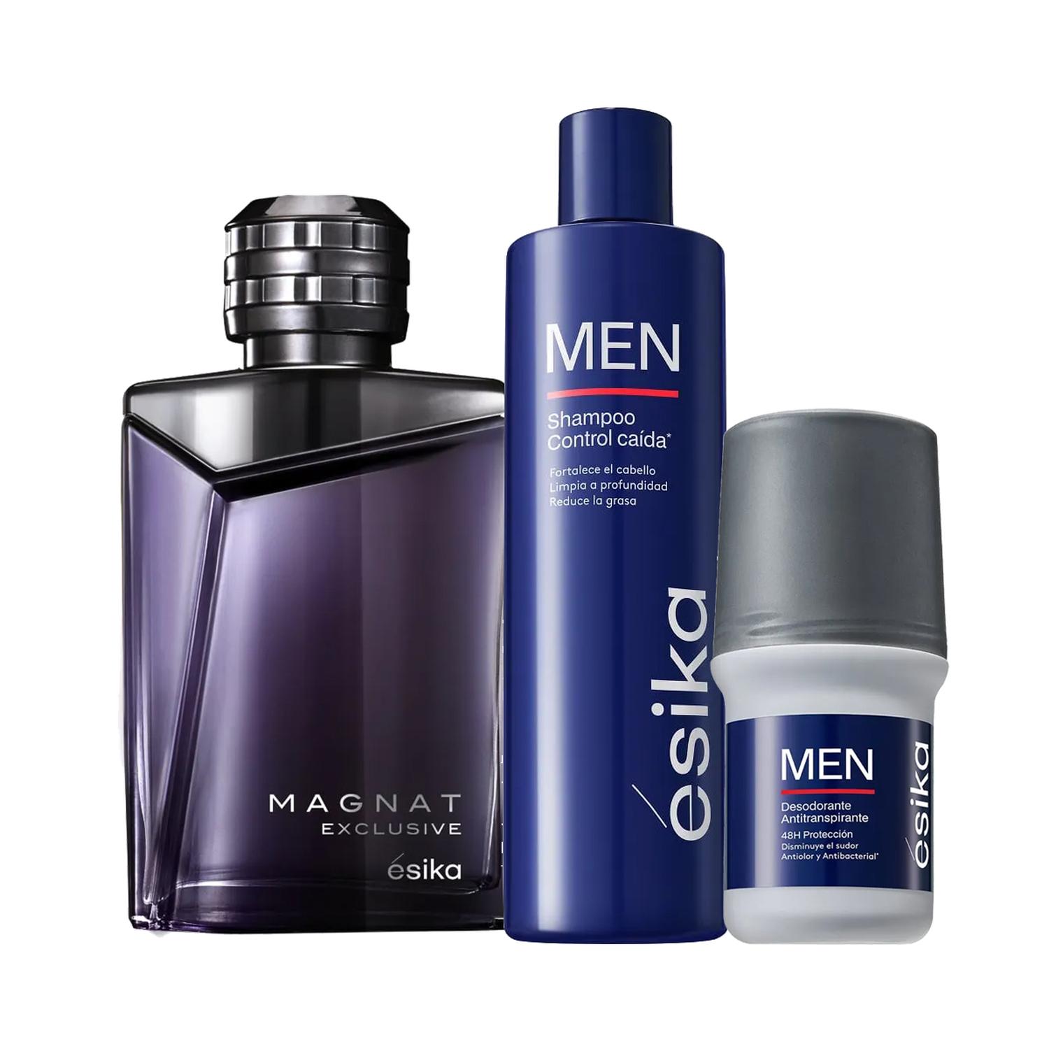 MAGNAT EXCLUSIVE PERFUME DE HOMBRE CON SHAMPOO Y DEO - 1