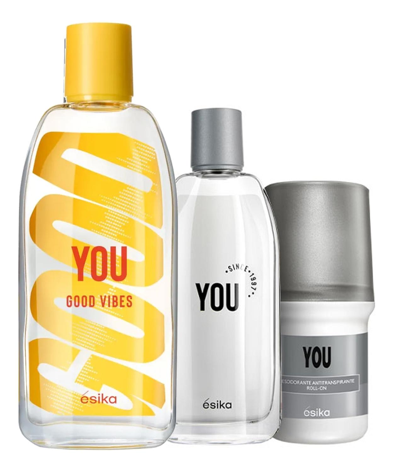 YOU GOOD VIBES FRAGANCIA UNISEX 90ML CON YOU Y DEO - 1