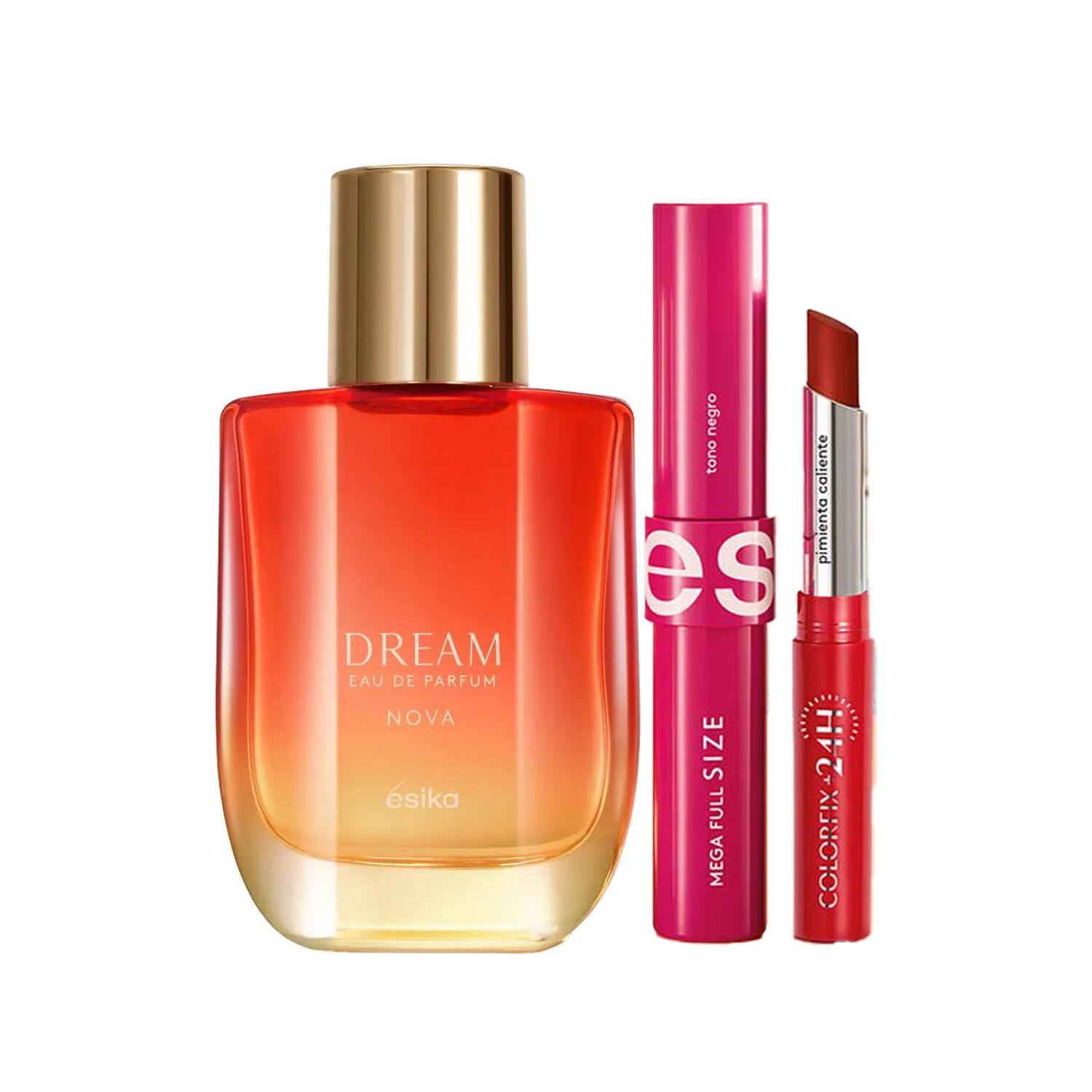 DREAM NOVA PERFUME DE MUJER CON MASCARA Y LABIAL - 1