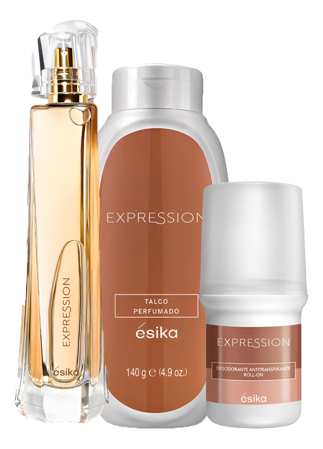EXPRESSION PERFUME DE MUJER CON TALCO Y DESODORANTE ÉSIKA - 1