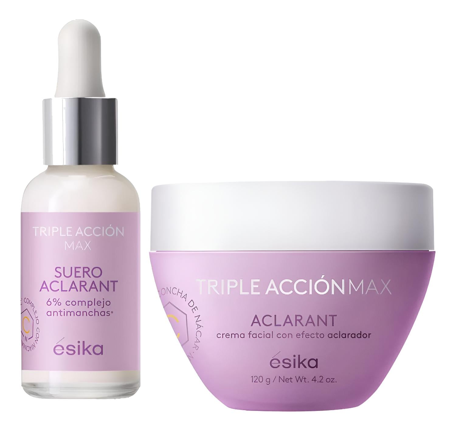 ÉSIKA SÉRUM FACIAL CON CREMA ACLARANT TRIPLE ACCIÓN MAX - 1