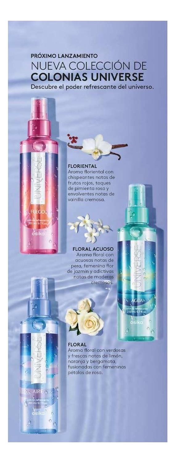 COLONIA REFRESCANTE UNIVERSE FUEGO PARA MUJER ESIKA 200ML - 4