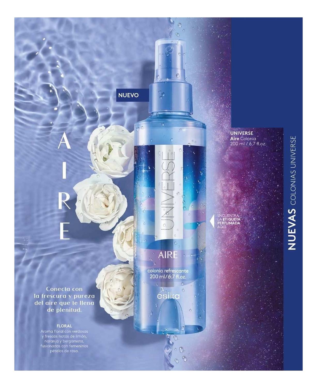COLONIA REFRESCANTE UNIVERSE AIRE PARA MUJER ESIKA 200ML - 2