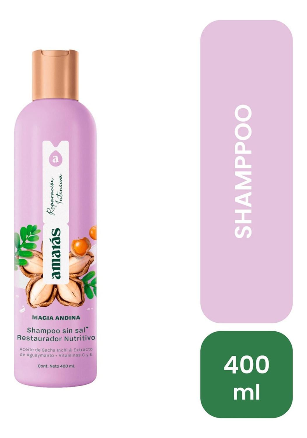 SHAMPOO AMARÁS MAGIA ANDINA RESTAURADOR 400ML - 1