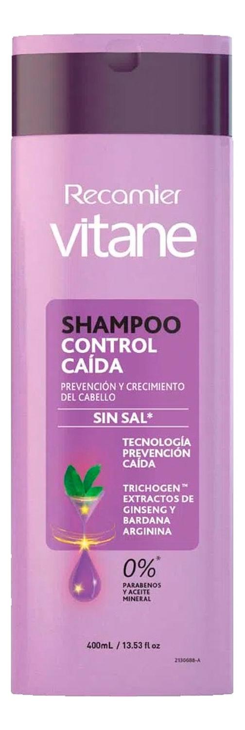 SHAMPOO ACCIÓN ANTICAIDA + DESINFICANTE SIN SAL VITANE 400ML - 1