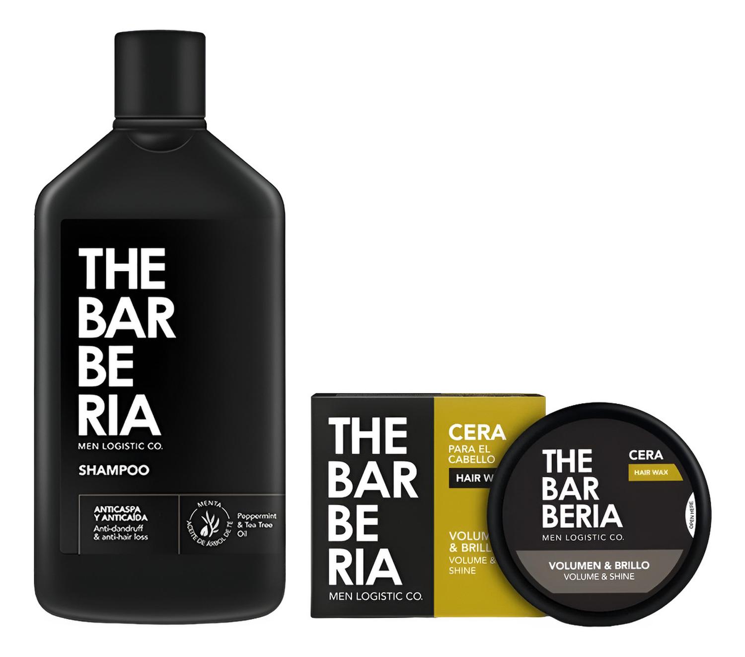 THE BARBERIA SHAMPOO ANTICASPA Y CERA VOLUMEN BRILLO - 1