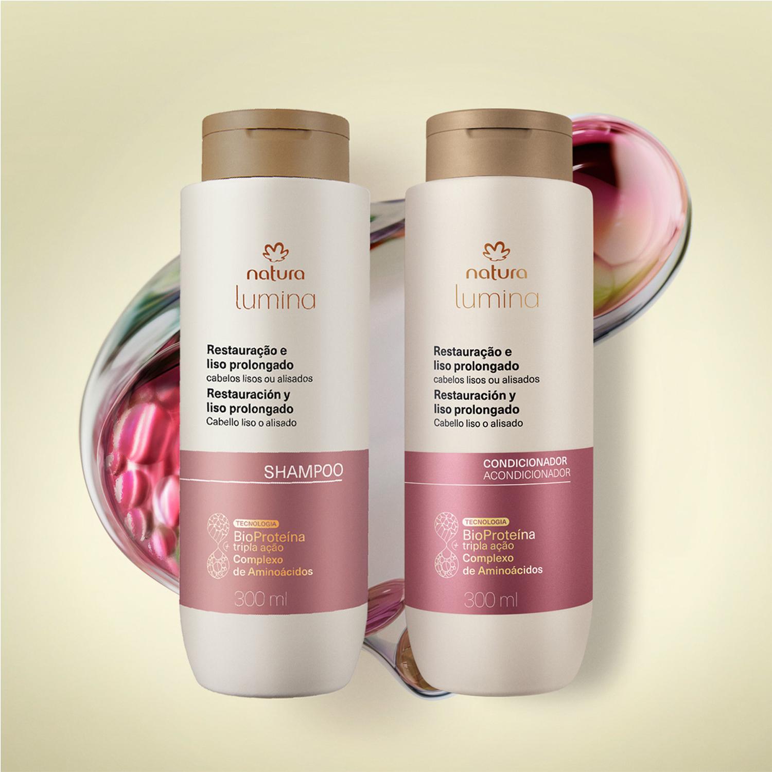 KIT SHAMPOO, ACONDICIONADOR Y MÁSCARA LUMINA RESTAURACIÓN Y LISO PROLONGADO - 2