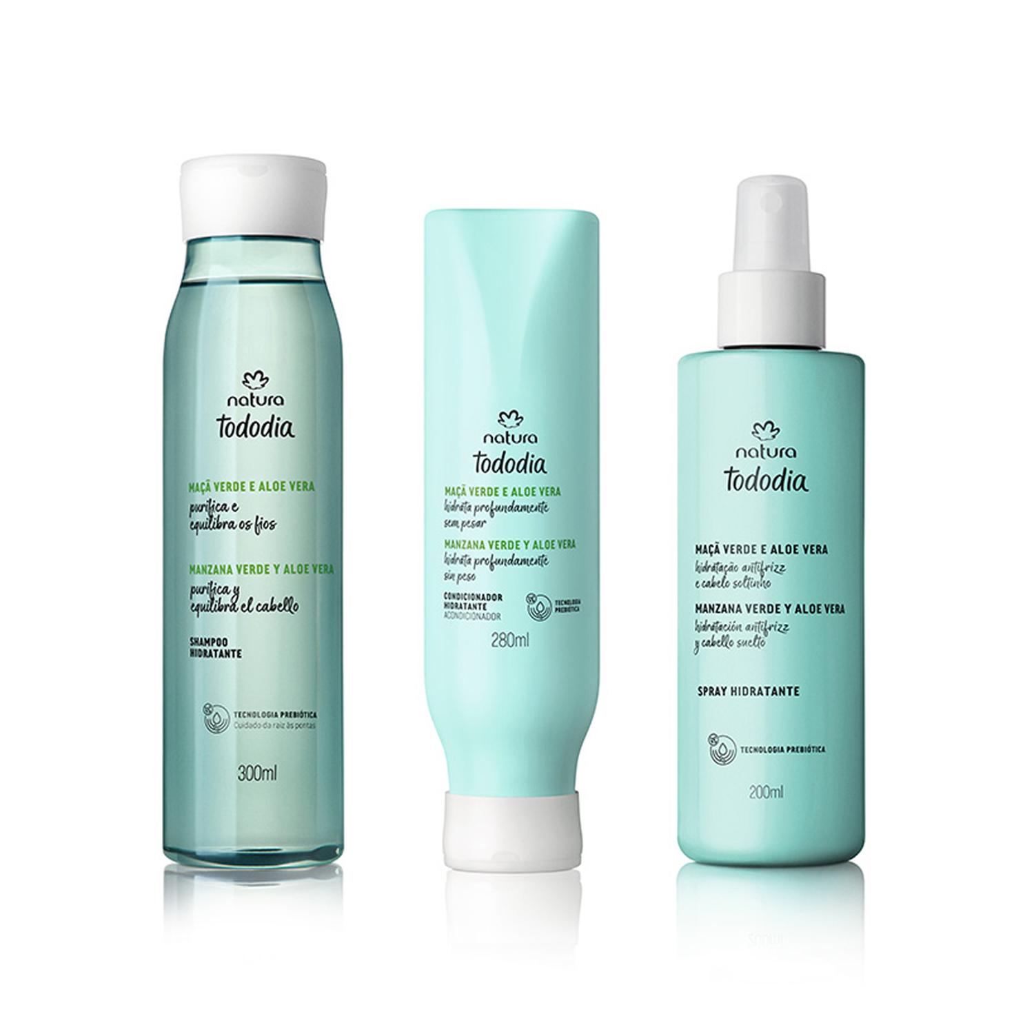KIT TODODIA MANZANA VERDE Y ALOE VERA SHAMPOO + ACC Y SPRAY - 1