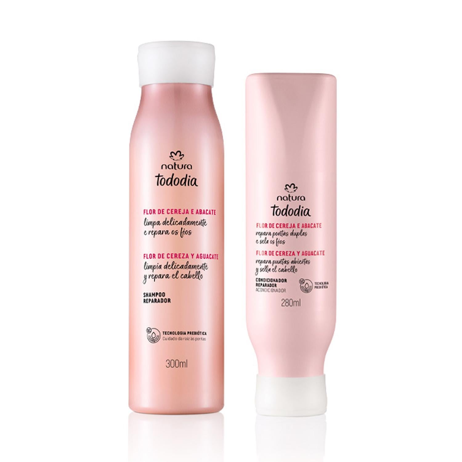 KIT TODODIA FLOR DE CEREZA Y PALTA SHAMPOO Y ACONDICIONADOR REPARADOR - 1