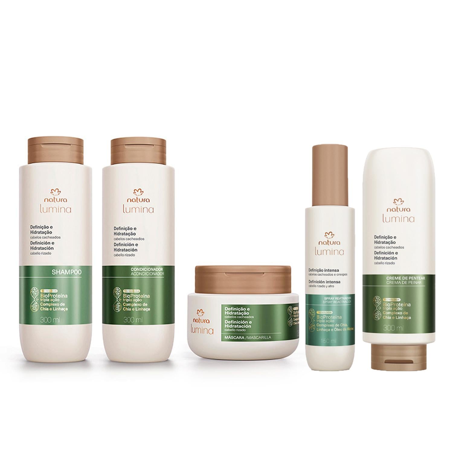 LUMINA TRATAMIENTO COMPLETO RIZOS SHAMPOO CON ACONDICIONADOR MASCARILLA SPRAY Y CPP - 1