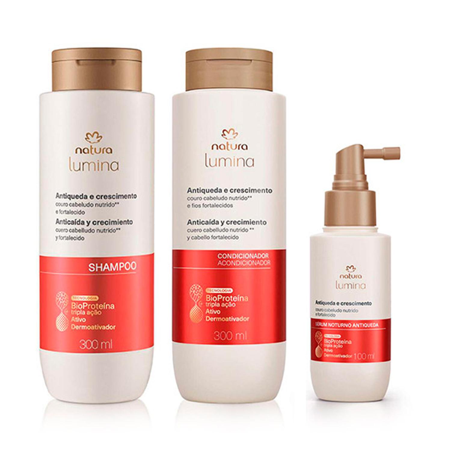 KIT LUMINA ANTICAIDA SHAMPOO CON ACONDICIONADOR Y SERUM CAPILAR - 1