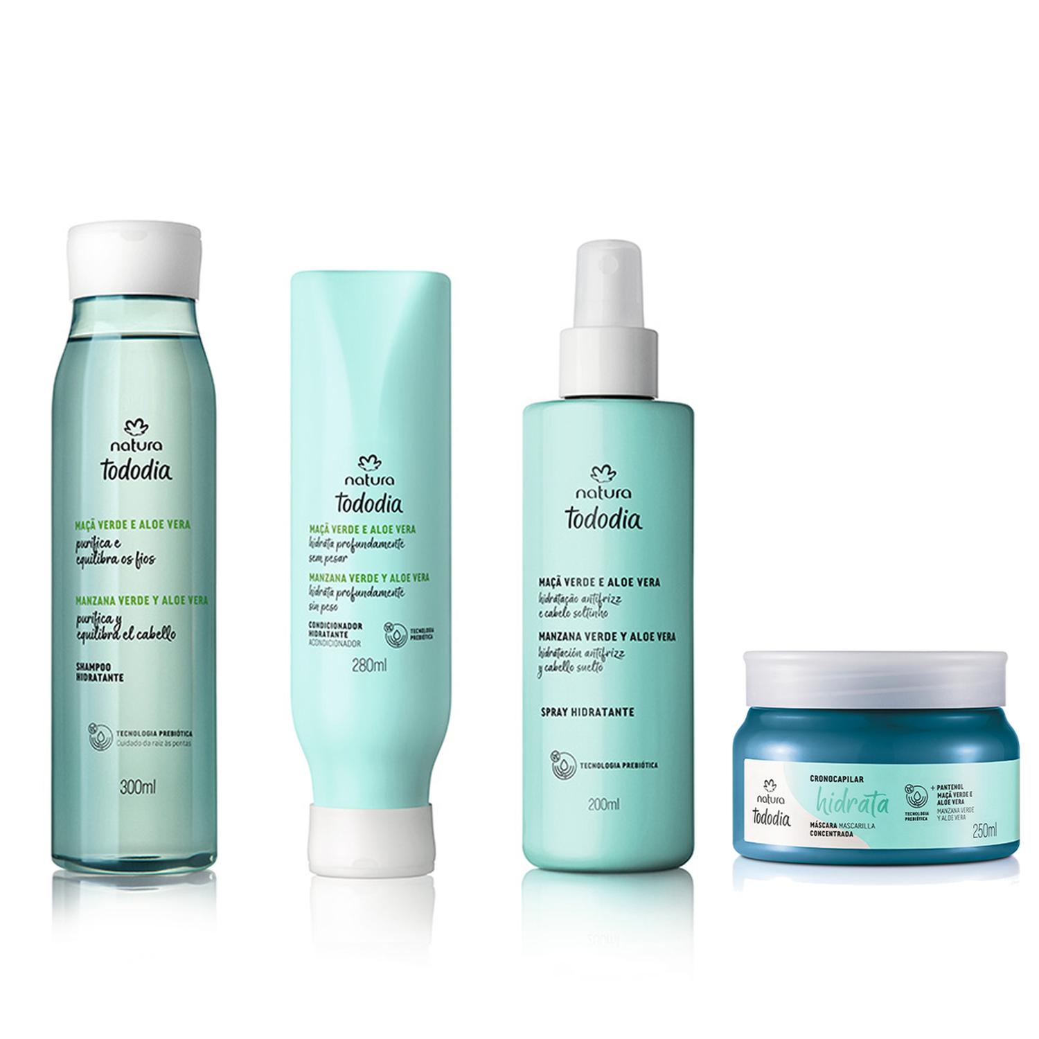 KIT TODODIA MANZANA VERDE Y ALOE VERA SHAMPOO + ACC SPRAY Y MASC - 1