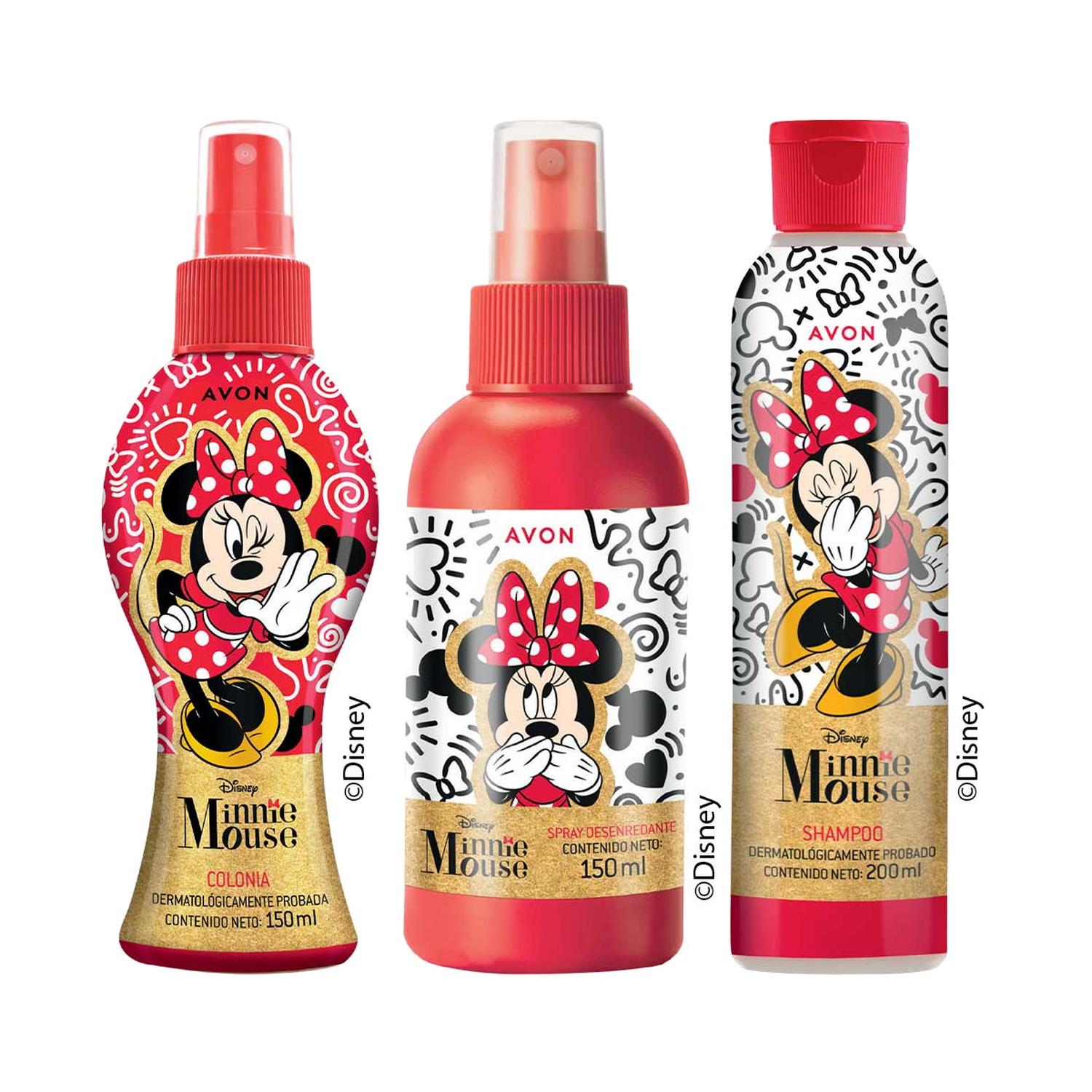 MINNIE MOUSE DE DISNEY COLONIA CON DESENREDANTE Y SHAMPOO - 1