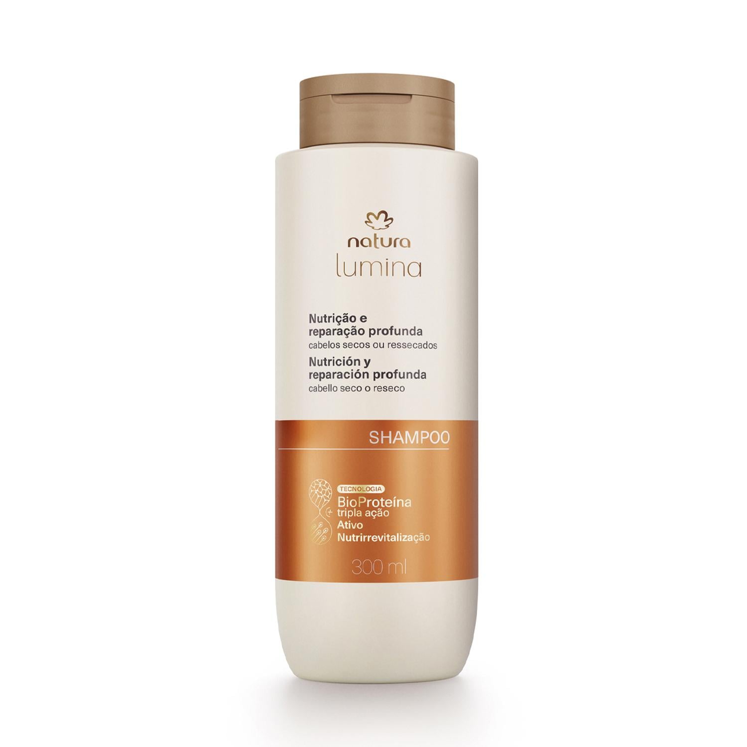 LUMINA SHAMPOO NUTRITIVO LIMPIEZA Y NUTRICIÓN CABELLO SECO 300 ML - 1