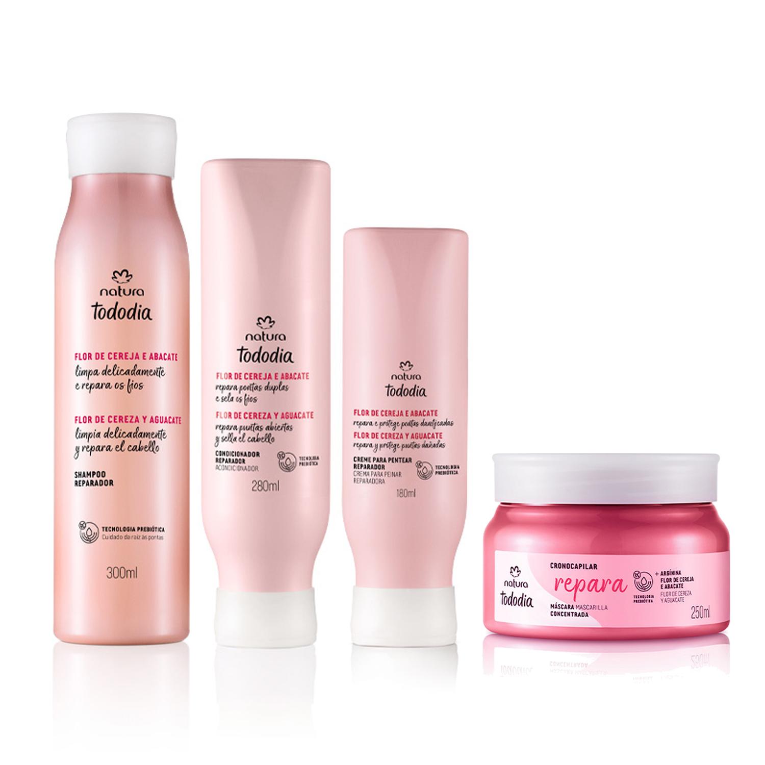 KIT TODODIA REPARACIÓN FLOR DE CEREZA Y PALTA SHAMPOO CON ACC CPP Y MASC - 1