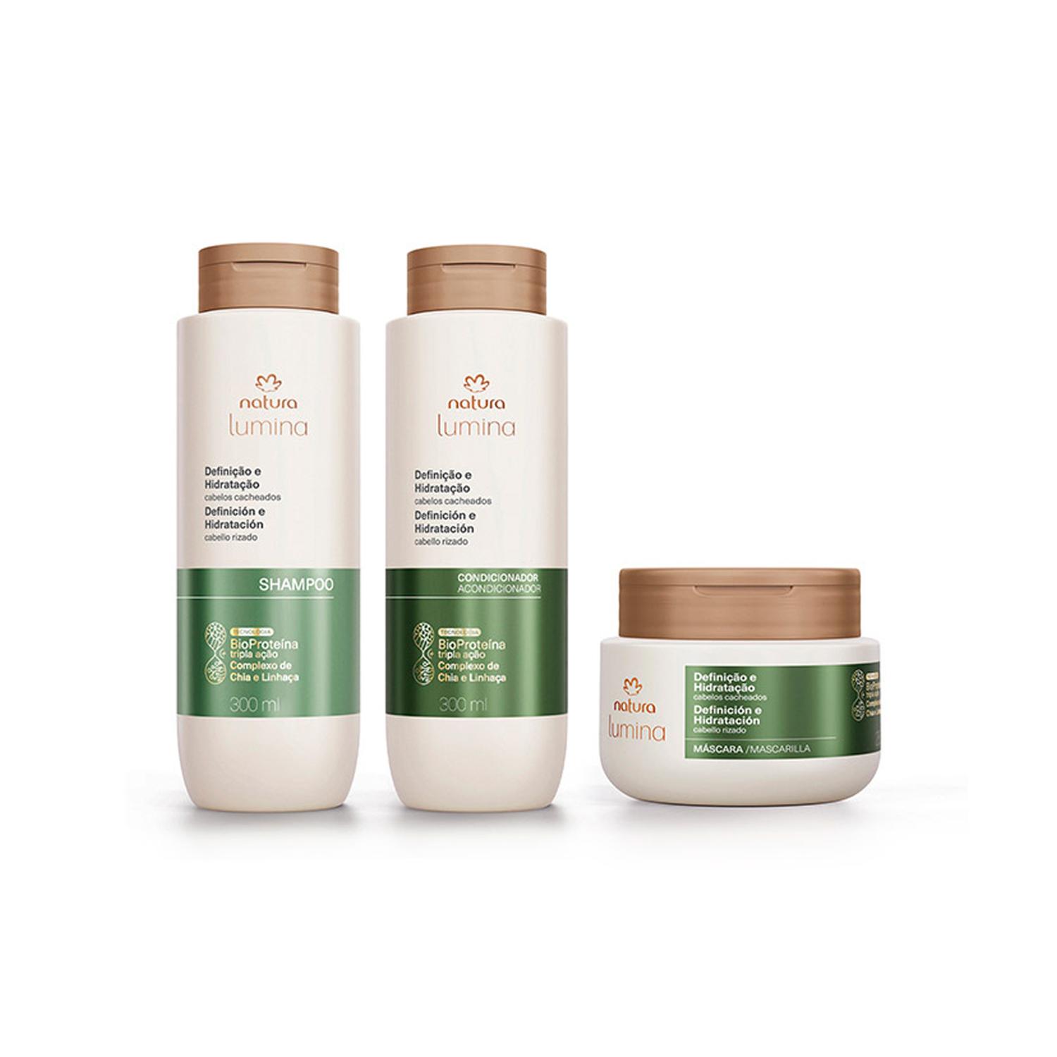 LUMINA TRATAMIENTO DEFINICION RIZOS SHAMPOO CON ACONDICIONADOR Y MASCARILLA - 1