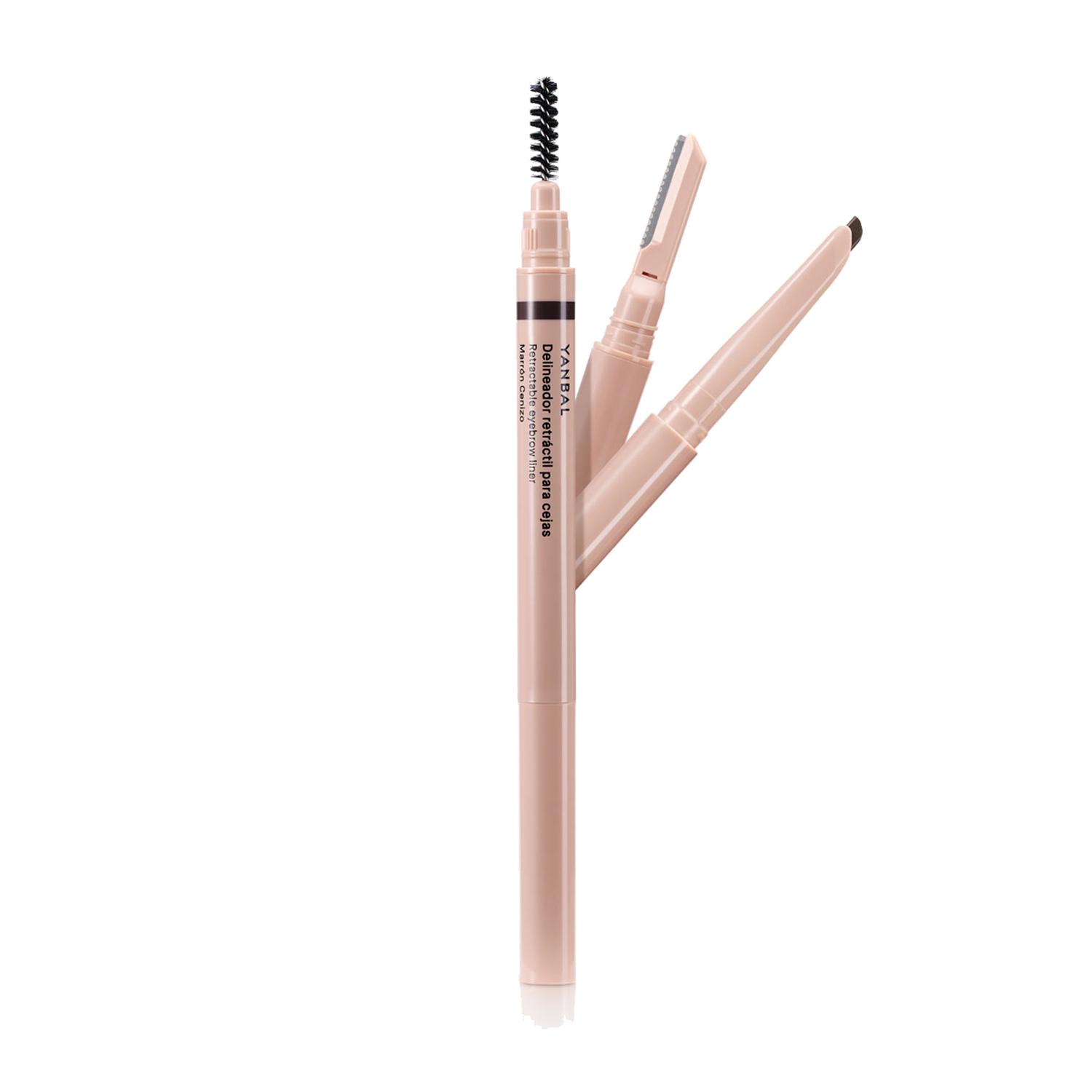 DELINEADOR RETRÁCTIL PARA CEJAS MARRÓN CENIZO - 1